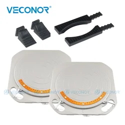 Low Profile Wheel Alignment Turn Plates 4-Ton Capacity Turntables Brass Dial Measurements for Alignment Scissor Lift 4-Post Lift