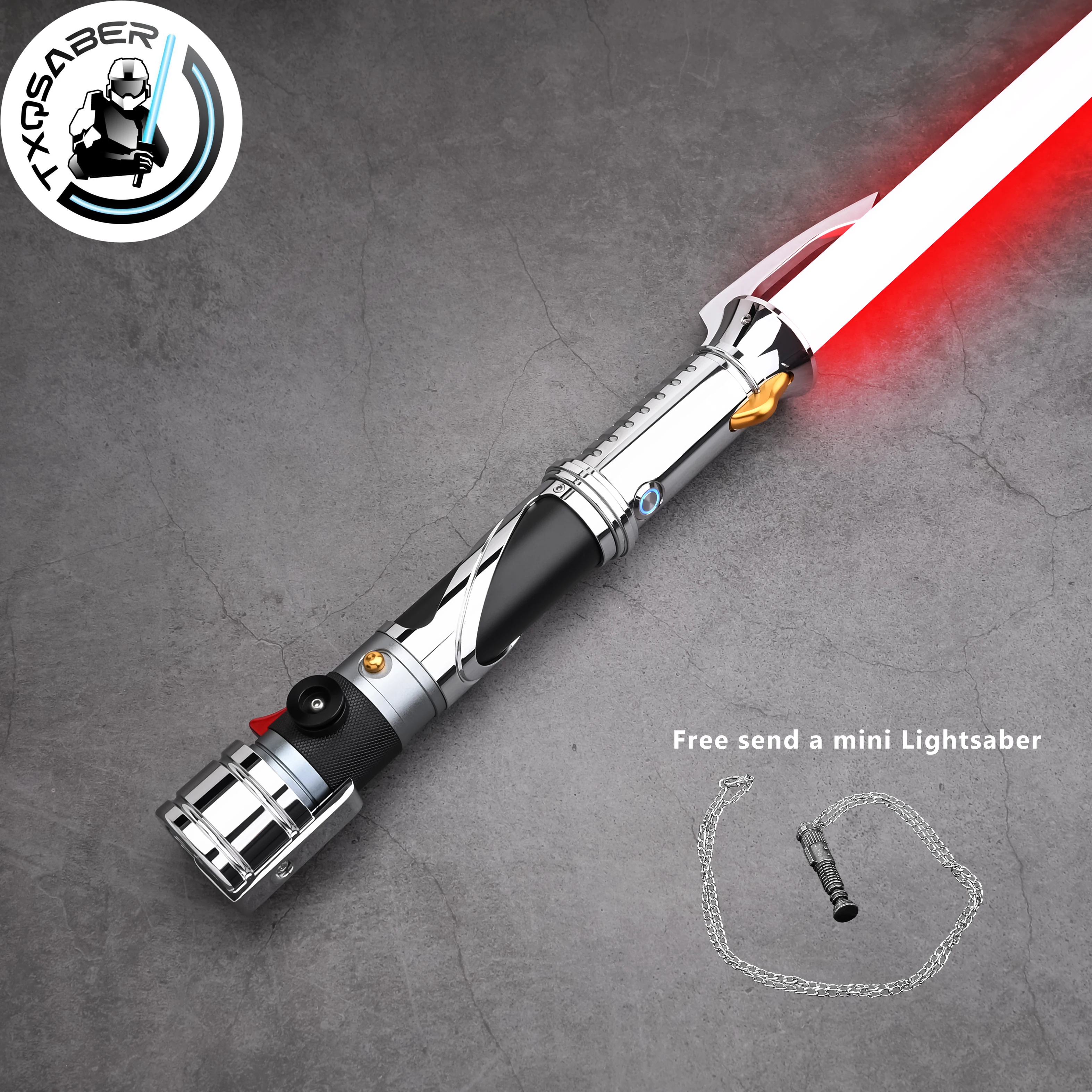 

TXQSABER Световой меч отсчетов SE Лазерный меч Smooth Swing Blaster FOC Металлическая рукоять Тяжелый дуэльный световой меч для взрослых Игрушки для косплея