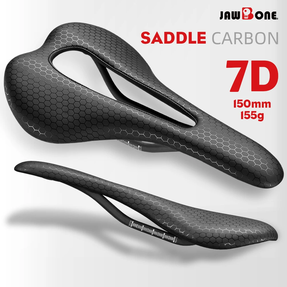 JAWBONE Ultralight Full Carbon Bike Saddle 7D Racing Bicycle Seating Cushion Rail 7*9 MTB Road Gravel Racing Seat Cycling Parts