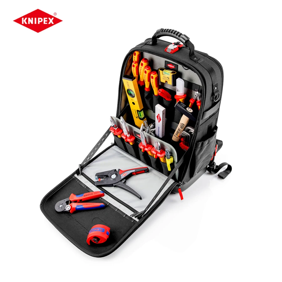 

KNIPEX 00 21 50 E Tool Bag Backpack with 22 Brand Tools Including screwdrivers, pliers and multi-functional tools