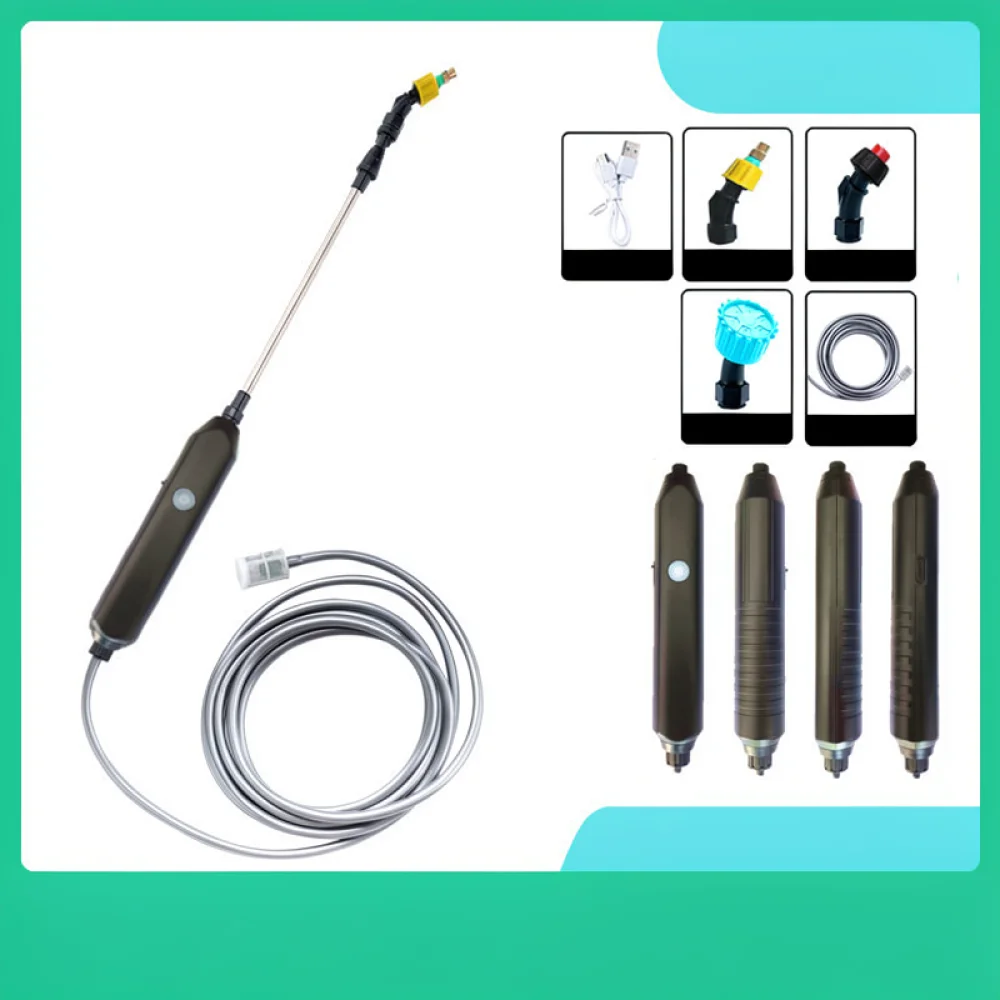 Portable Electric Plant Sprayer Automatic Irrigation Tool Adjustable Nozzle Watering Wand For Garden Greenhouse