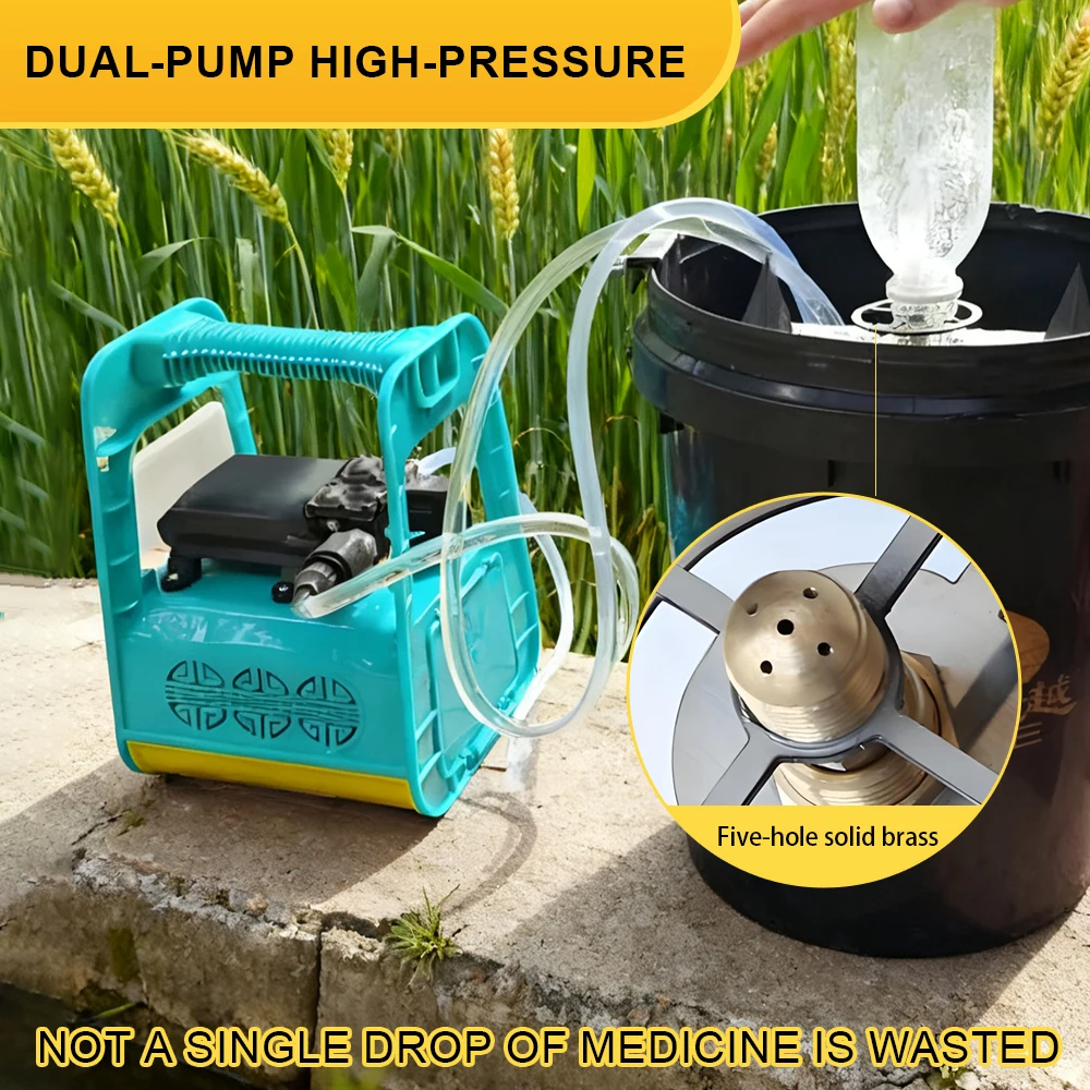 TUNGFULL Electric Pesticide Bottle Opener Pump with Battery Multi-functional Agricultural Pesticide Bottle Cleaning Machine