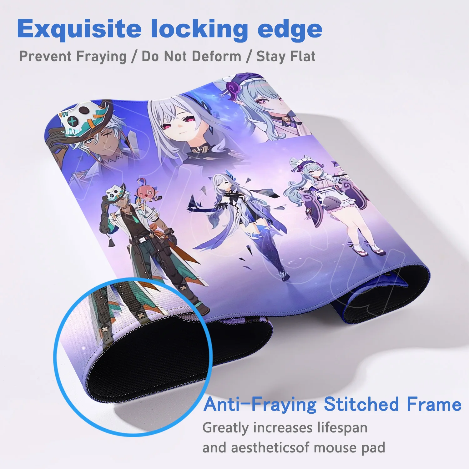 Many Pretty Picture Genshin Impact Skirk Escoffier Mousepad Anime Mouse Pad Laptop Gaming Accessories Large DeskMat Keyboard Rug