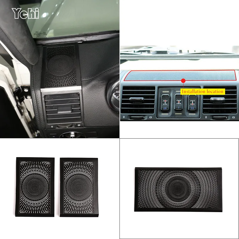 

Car Audio Speaker Dashboard Loudspeaker Cover Stickers Trim For Mercedes Benz G Class W463 2004-2018 Interior Accessories