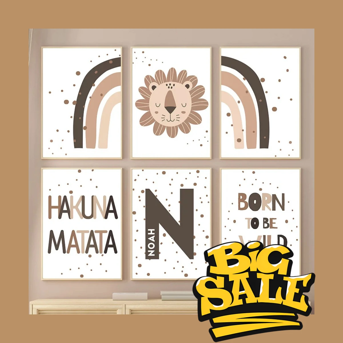 Baby Nursery Quotes - Hakuna Matata, Mały Lew – Obraz