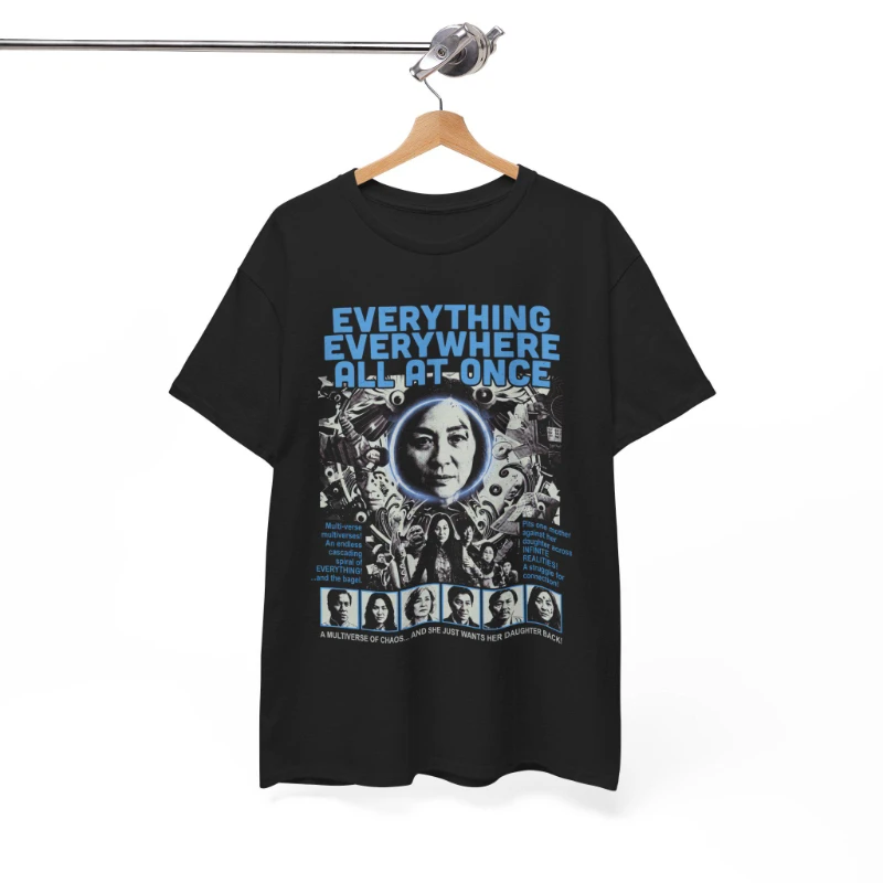 Everything Everywhere All at Once A24 Film Graphic Tee, Evelyn Wang Multiverse Movie T-Shirt