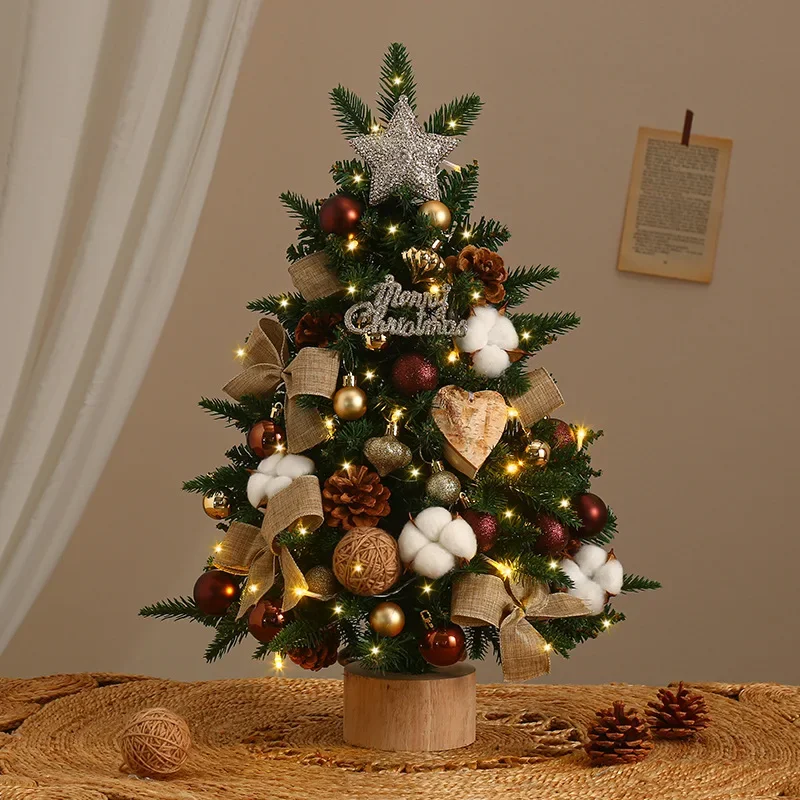 

For Popular Christmas Decorations DIY Small Christmas Tree 45/60CM Desktop Christmas Tree Ornament Window Decoration