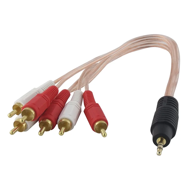 3.5 MM STEREO MALE/6 RCA MALE 5 + 1 CABLE