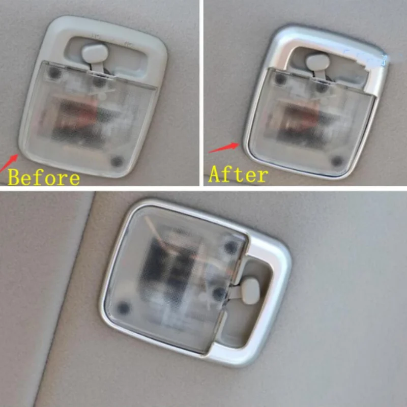 

Lapetus Front Roof Reading Lights Lamp Decoration Cover Trim Fit For Nissan NV200 / Evalia 2018-2022 Matte / Carbon Fiber ABS