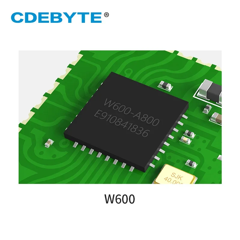 CDEBYTE E103-W05 W600 2.4GHZ IEEE 802.11 b/g/n 20dbm AT polecenie smd PCB antena pokładowa wifi do portu szeregowego moduł bezprzewodowy