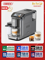 HiBREW Fully Automatic Espresso Machine Cappuccino Milk System 6 Coffee Varieties Intuitive Touch Display With Grinder H16