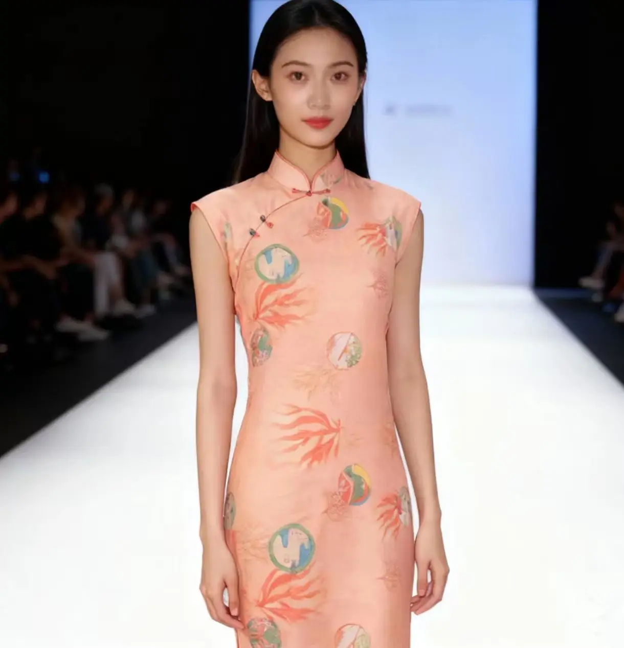 

100% Natural Ramie Cloth Printed Fabric High Quality Summer Dresses Robe DIY Handmade Thin Meters Lion Performance Parts Design