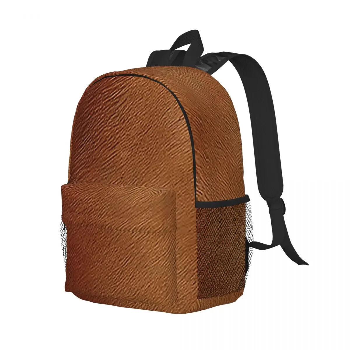 Brown Cowhide Cow Skin Print Backpack Student Boys Girls BookBag Men Women School Bag Computer Shoulder Bags