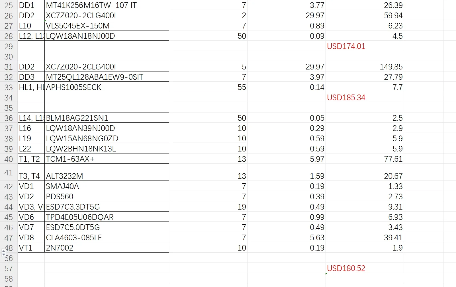 TLV62130RGTR AD9363ABCZ TQP369184    atf1502as-7ax44   EPM7032AETI44-7  Iw1702-31b