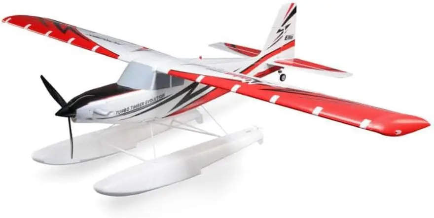RC Airplane Turbo Timber Evolution 1.5m Smart BNF Basic Transmitter Battery and Charger Not Included Includes Floats EFL105250B