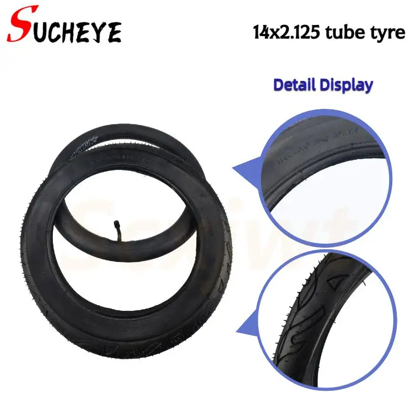 14x2.125 Tubeless-Reifen: Perfekte Passform für 14-Zoll-Elektrofahrräder, Kinderfahrräder und Roller