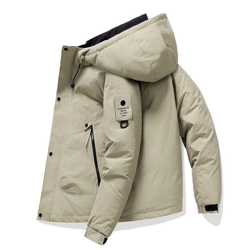 

New Winter Men Autumn Windproof Outwear Male Casual Down Jacket Warm Parkas Hooded Casual Brand Mens Parkas High Quality Jacket