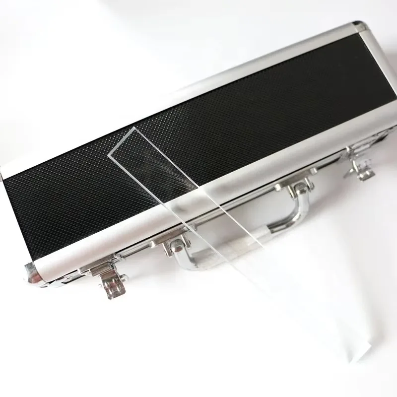 Custom High Precision Optical Glass Scale Ruler 1UM Resolution Range 0-500MM for Marking Engraving Testing Drawing Support