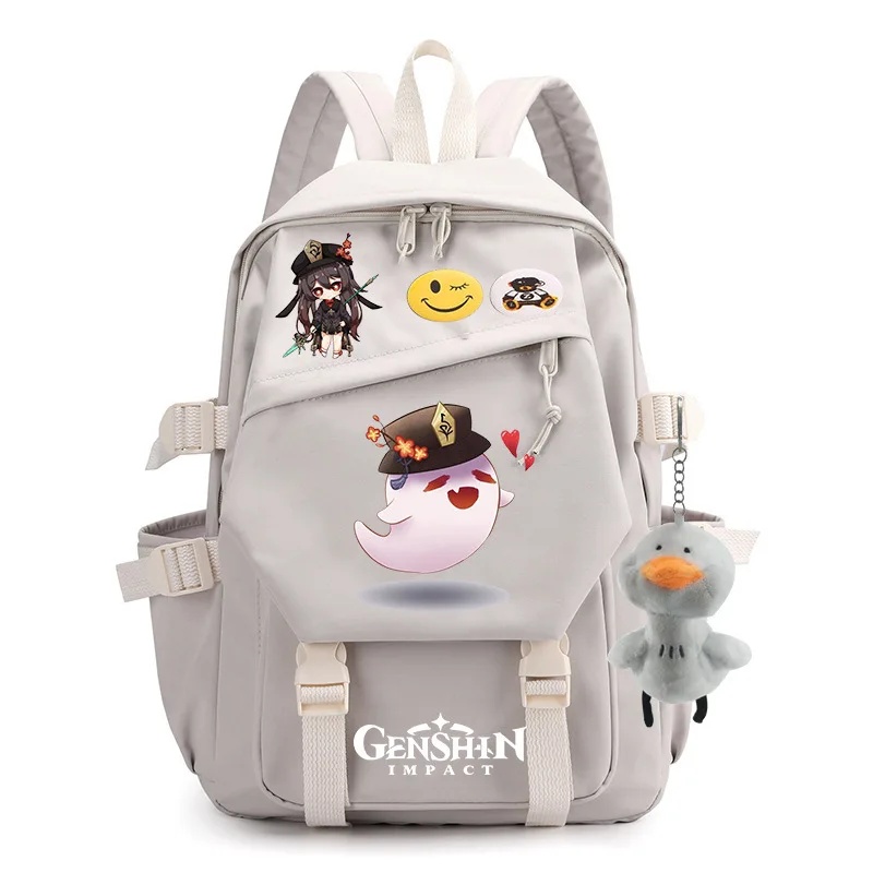 

Genshin Impact Game Cos Hu Tao Ancient Style Backpack Anime Hall Master HuTao Ghost School Student Fashion Shoulder Bags Gifts