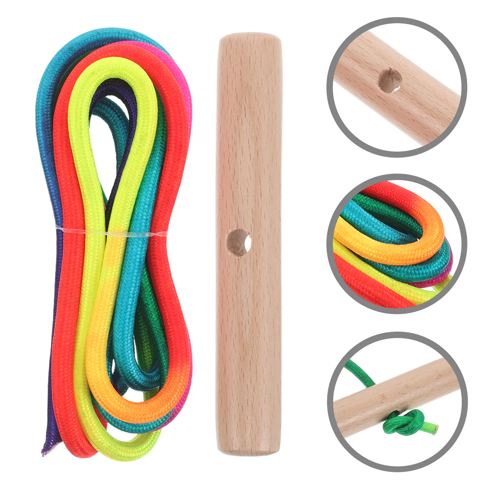 

Wooden Sled Rope Adjustable Length with Soft Texture Handle for Snowmobile Towing Sledding Skiing Winter Sports Safety Sled Rope