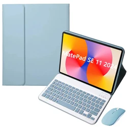 Case with Keyboard and Mouse for Huawei MatePad SE 11 Case 11'' Funda MatePad SE 11 2024 Keyboard Russian Spanish Arabic English