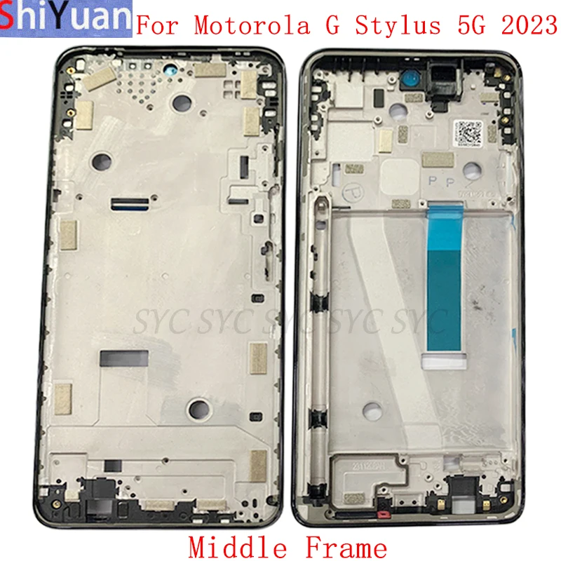 Housing Middle Frame LCD Bezel Plate For Motorola Moto G Stylus 5G 2023 LCD Frame Replacement Parts