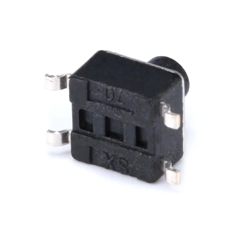 20pcs Mini Push Button 4.5*4.5*5MM Touch Power Switch Small Light Black Patch Switch on Off