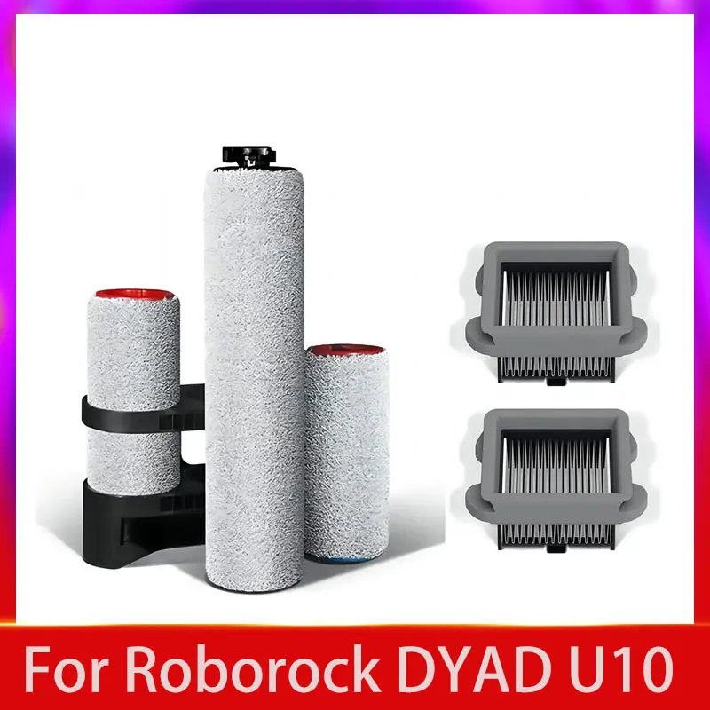 

For Roborock Dyad U10 Wireless Floor Scrubber Vacuum Cleaner Parts Detachable Roller Brush HEPA Filter Accessories