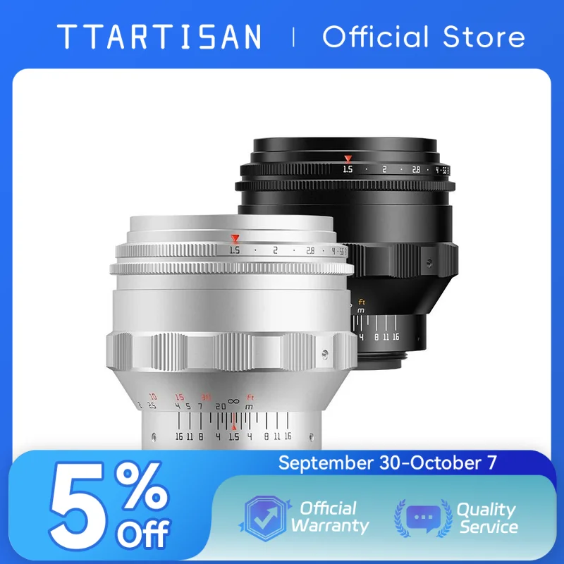 TTAartisan 75mm F1.5 Swirly Bokeh عدسة كاملة الإطار M42 يمكن نقلها إلى Sony Canon Nikon Fuji Lumix camara fotografica