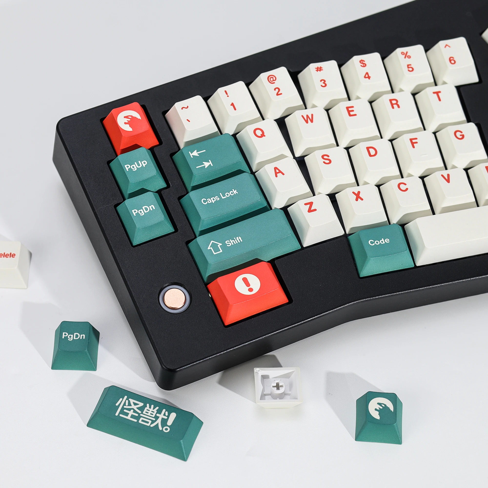 KBDiy Clone GMK Keycaps Retro GMK Kaiju Cherry Profile PBT ISO Tastenkappen für MX Magnetische Schalter 60 Gaming Mechanische Tastatur KIT – Detail 18