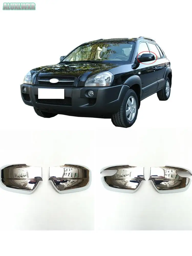 Outside Door Rearview Mirror Decoration Protector Shell Cover Housing For hyundai tucson JM 2004 2006 2007 2009 Car Accessories