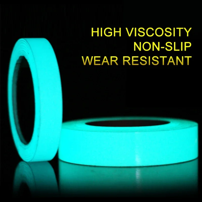 1m Luminous Fluorescent Night Tape Self-adhesive Glow In The Dark Sticker Tape Warning Safety Security Home Decoration Tapes