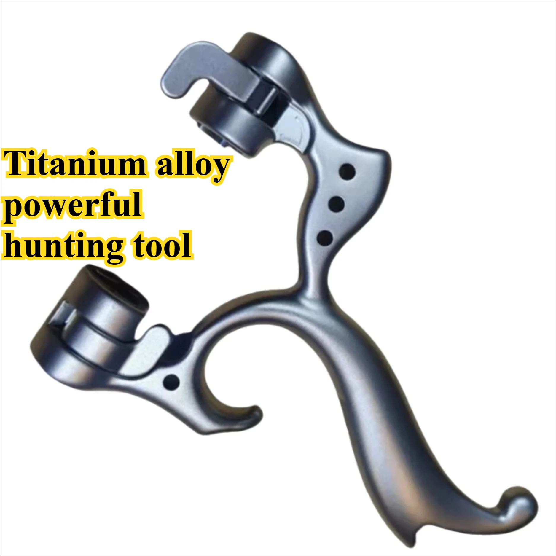 Titanium Alloy TC21 Fine Carving Portable Fast Pressing Rubber Band High-precision Shooting Outdoor Competition Hunting Tool