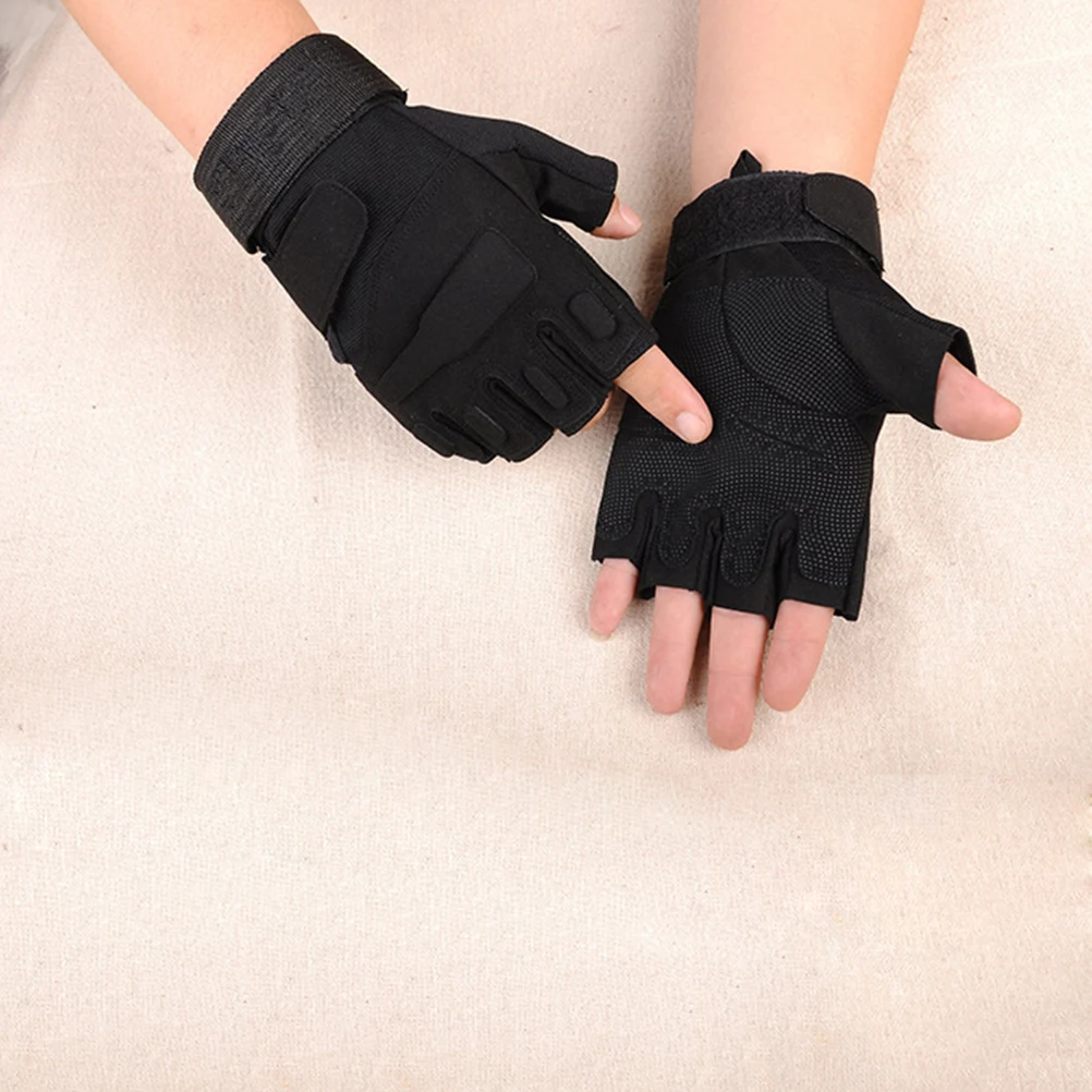 

Fleece Cycling Half Finger Shockproof Breathable Bike Fitness Gloves Premium Anti Sweat Anti Slip Outdoor