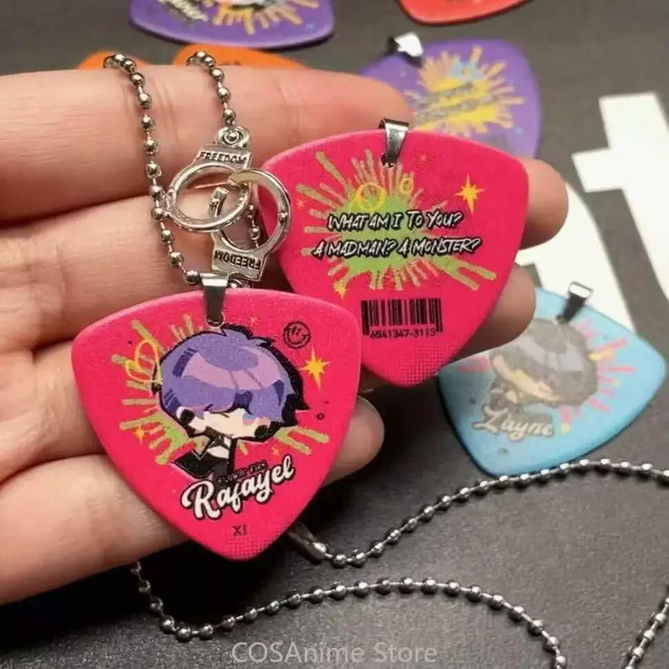 أنيمي الحب والفضاء العميق سيلوس كاليب رافاييل زين كافييه Kawaii تأثيري المفاتيح قلادة لطيف نموذج ديكور هدية عيد الميلاد