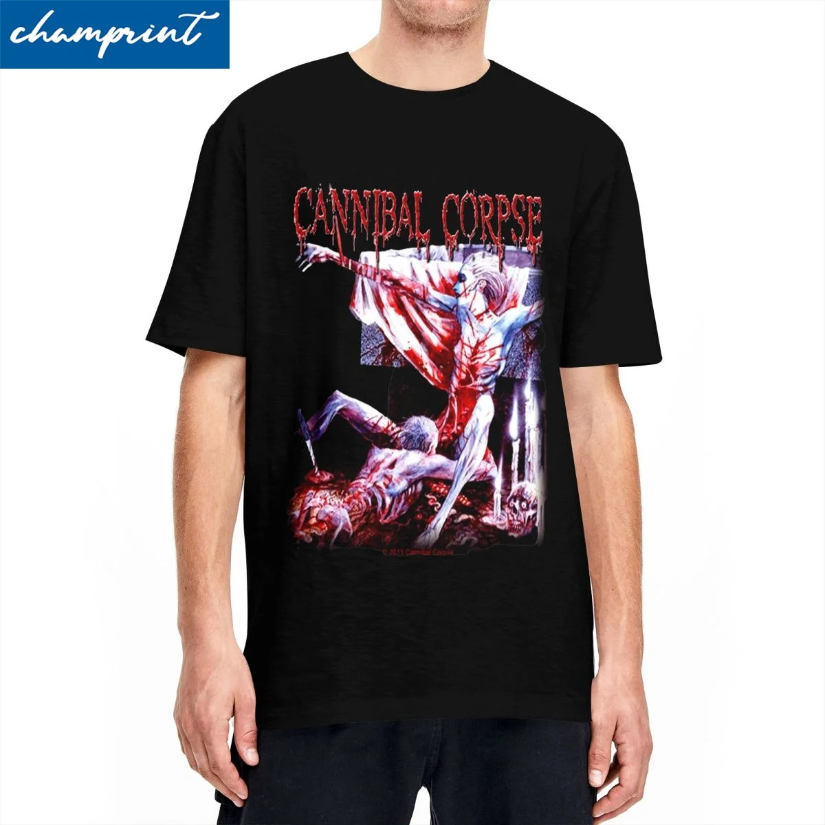 Cannibal Corpse Rock T Shirt Men's Cotton Tops Novelty Crewneck Short Sleeve