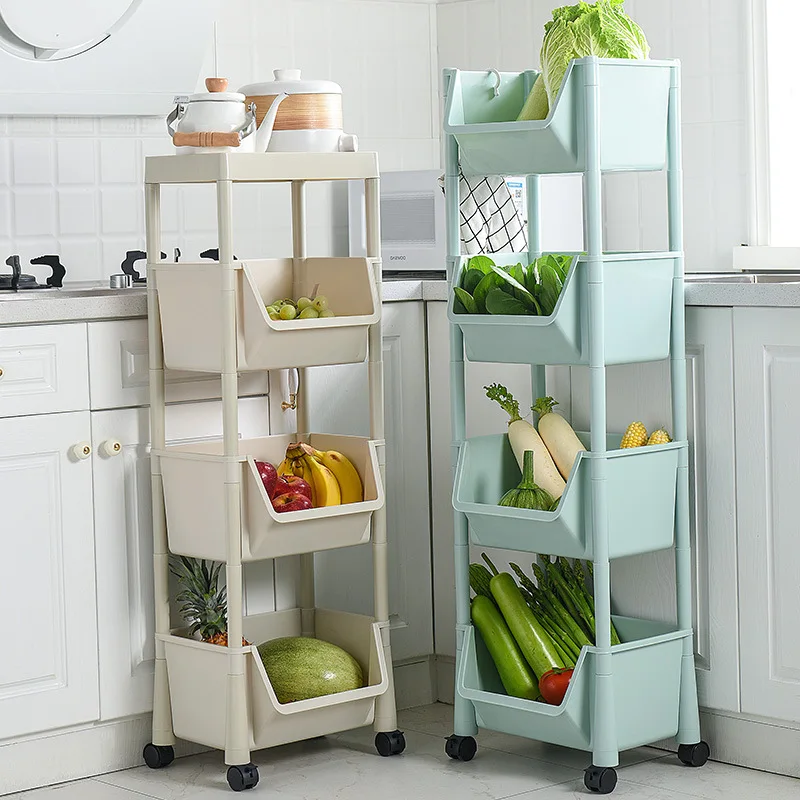 

Multi-Level Kitchen Storage Rack Floor to Ceiling Removable Organizer Thickened for Household Use Spacious Storage Solution