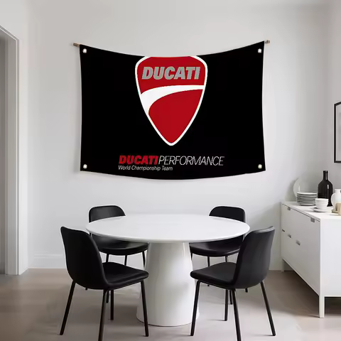 Ducatis Performance Motorcycle Flag Polyester Flags Room Decor Outdoor Decors Personalized Items Flags For Bedrooms Home Funny