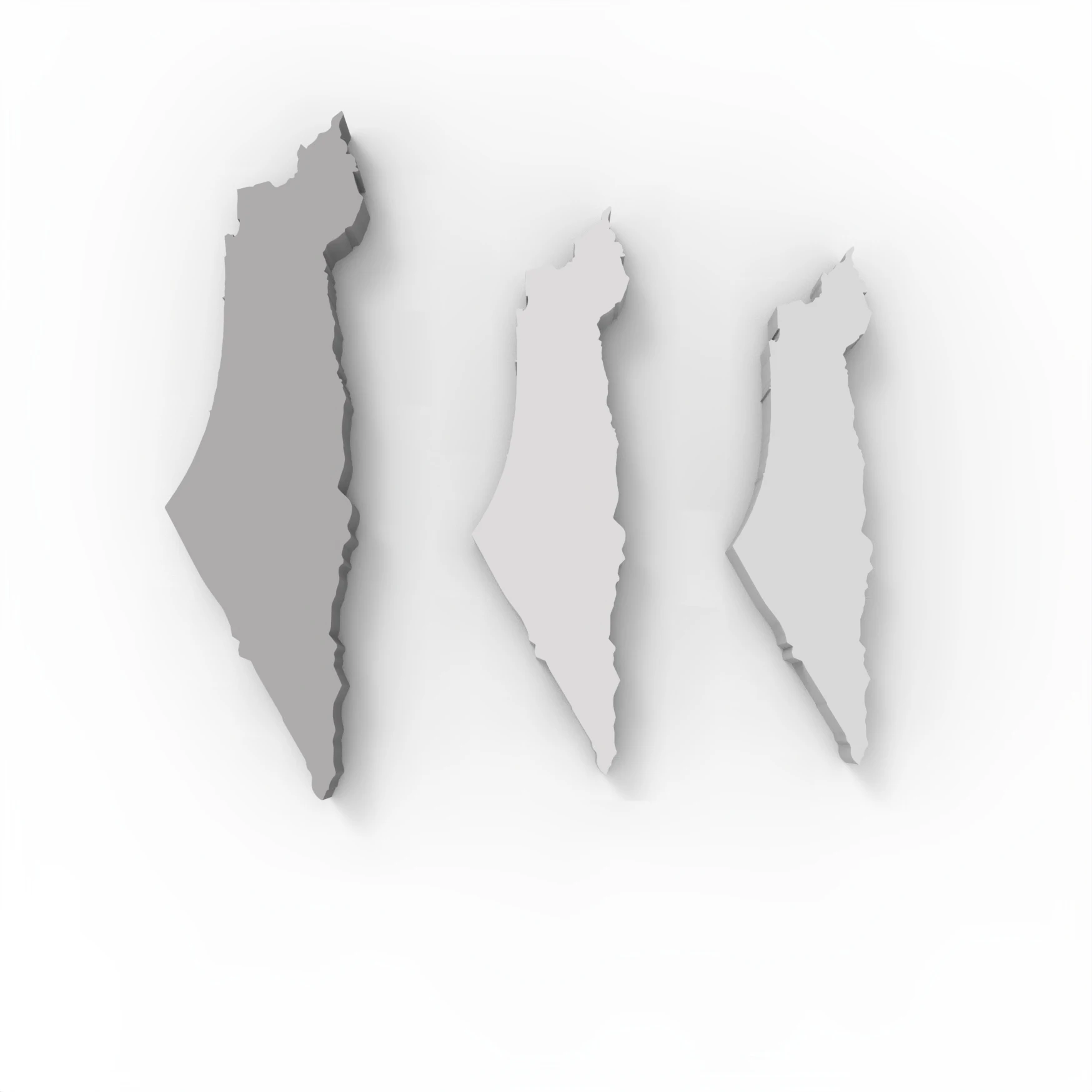 Concrete & Jesmonite Silicone Molds For Mezuzah Cases ,Map of Israel，Without pattern，Jewish Gift For Home,Mezuzah Case