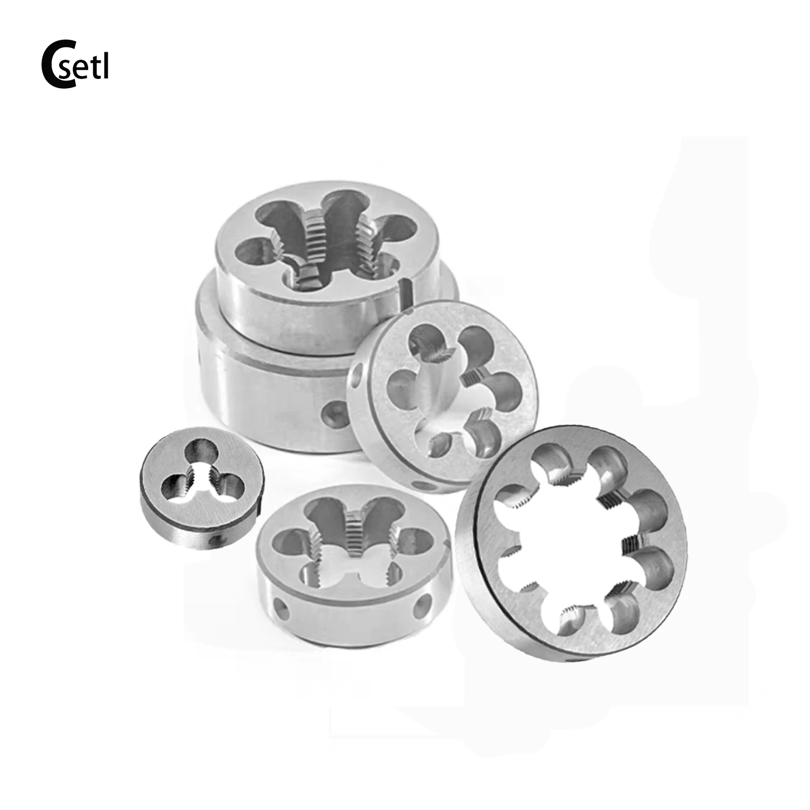 

CSETL SAE 3/8-24UNF Round Threading Die Right Hand,3/8x24UNF Machine Thread Die