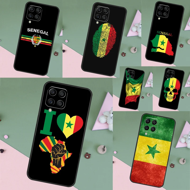 Senegal Flag Funda Case For Samsung Galaxy M12 M13 M22 M32 M52 M11 M21 M31 M51 M33 M53 M20 M54 M34 M14