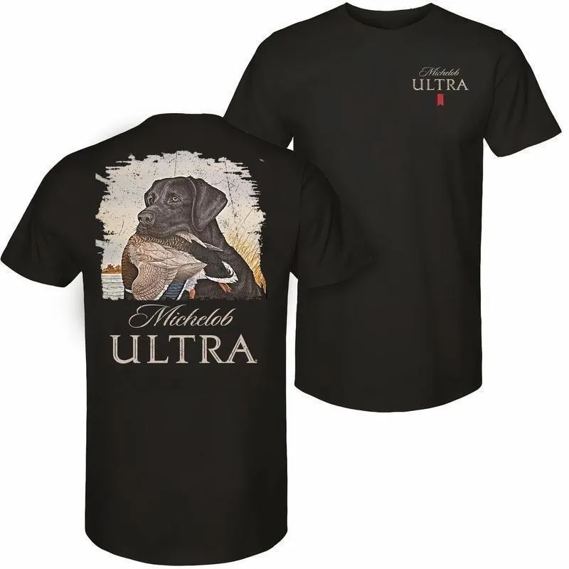 

[Graphic Tee]Michelob Ultra – Mallard and Dog T-Shirt – 2-Sided Design – Versatile