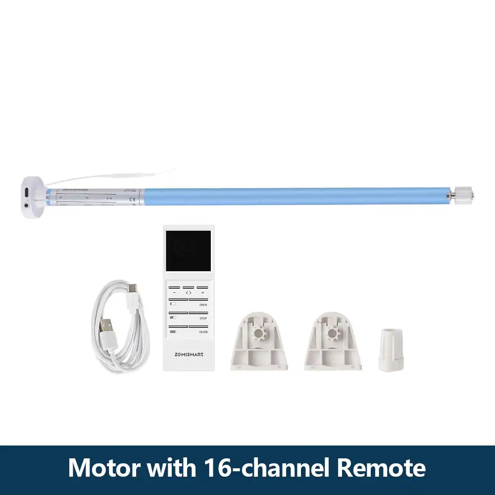 Zemismart Zigbee Smart Rechargeable Roller Shade Blinds Motor for 17mm 25mm 28mm Tube Work with Tuya Smart Life App image 3