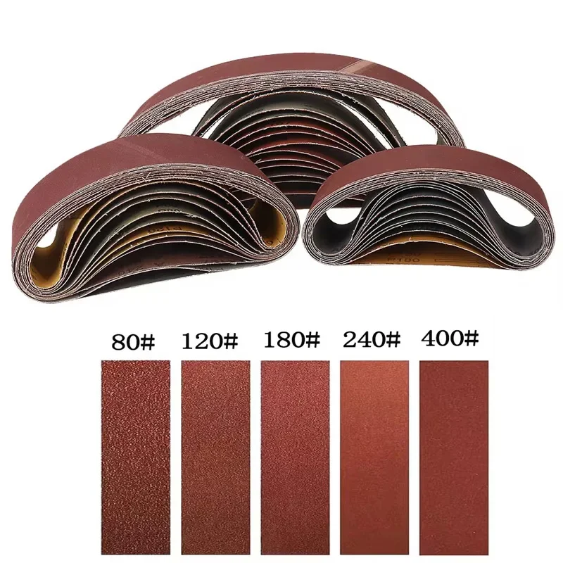 3 szt. 75x533mm taśmy ścierne 80-400Grit taśmy szlifierskie do szlifierek 3x21 ''szlifierka pilnikowa narzędzia ścierne drewno miękkie metalowe polerowanie