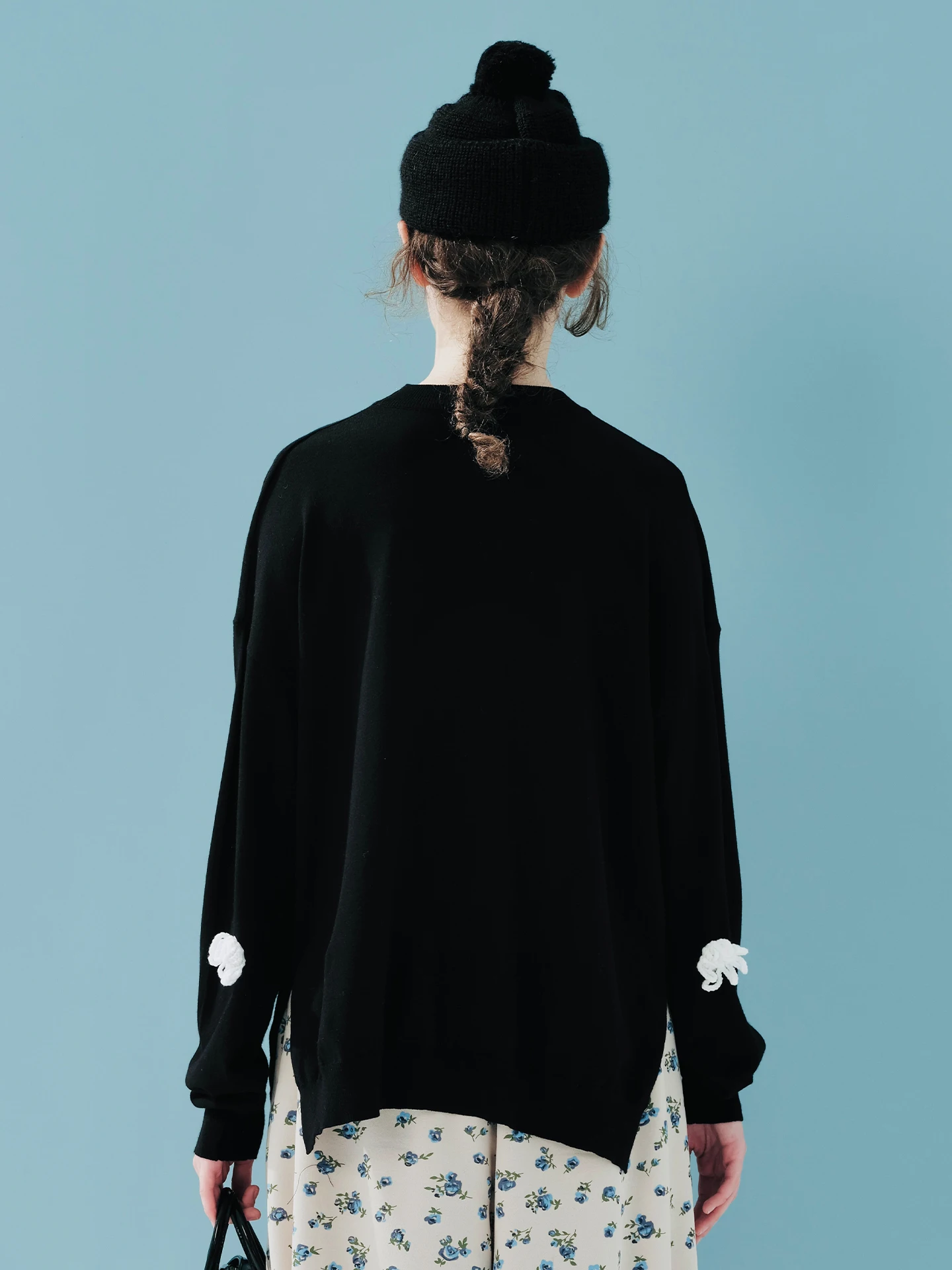 imakokoni 2025 AW Maglieria versatile in stile giapponese - Maglione pullover caldo con design floreale in lana 3D 244885