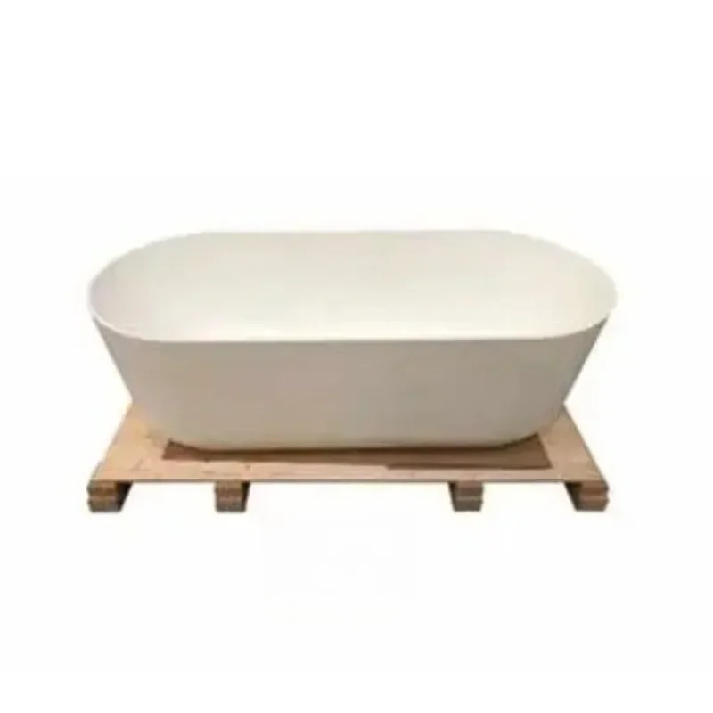 

New Design Oval Acrylic Hot Tub Detached Bathroom Corner Soaking Tub Shower with Hand