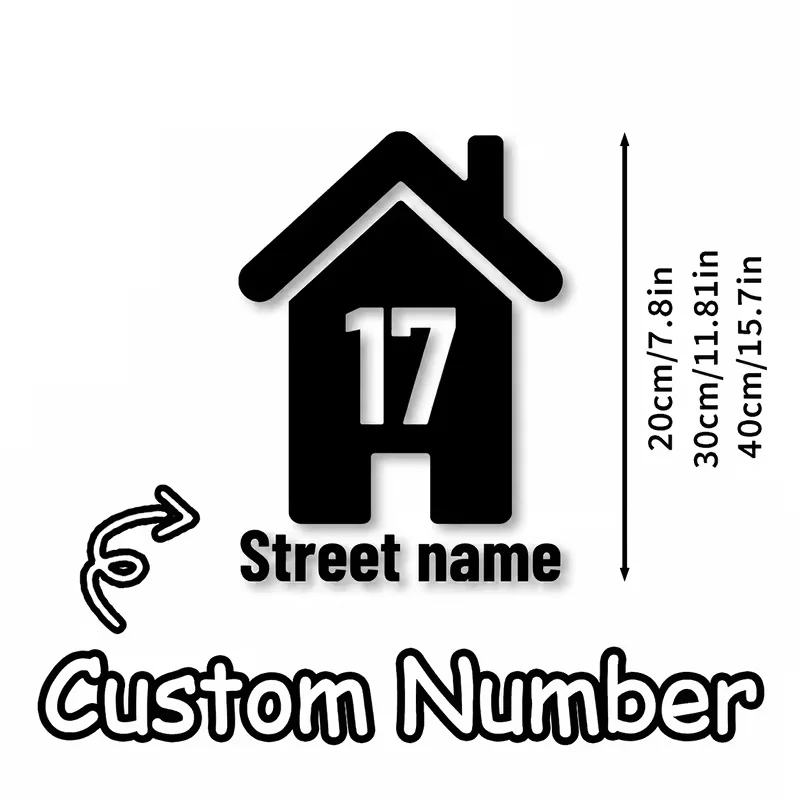 Custom Street Address Trash Can Stickers Outdoor Wheelie Bin Labels Waterproof Self Adhesive Decals Smooth Surface New Home Gift