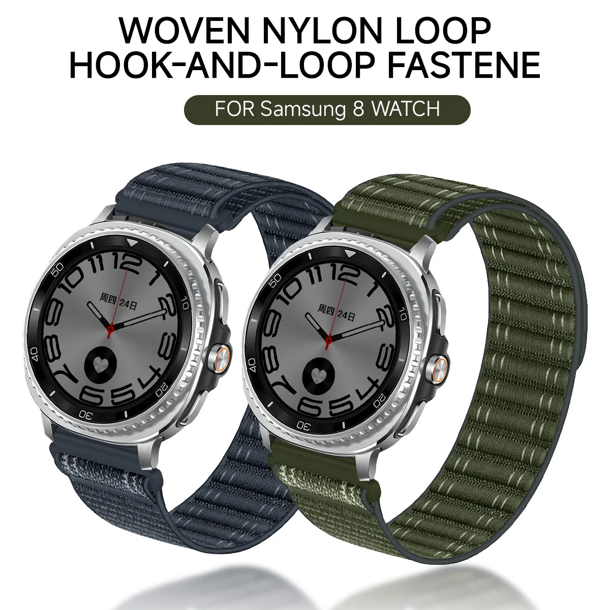 Ремешок Trail для Samsung Watch Galaxy Watch 8 40 44 мм/8 Классический нейлоновый ремешок Ocean Loop для Galaxy Watch Ultra 2025 47 мм Браслет