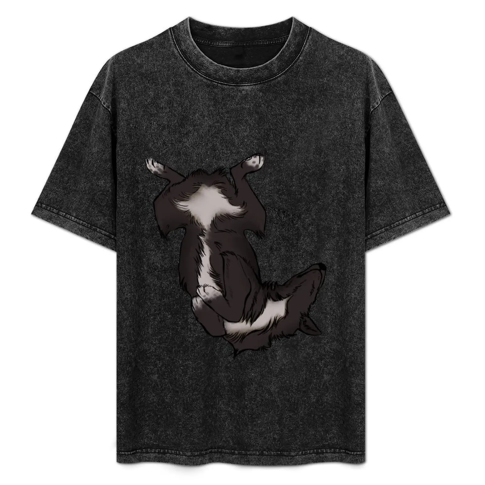 Border Collie T-Shirt boys whites rapper graphic tees slim fit t shirts for men