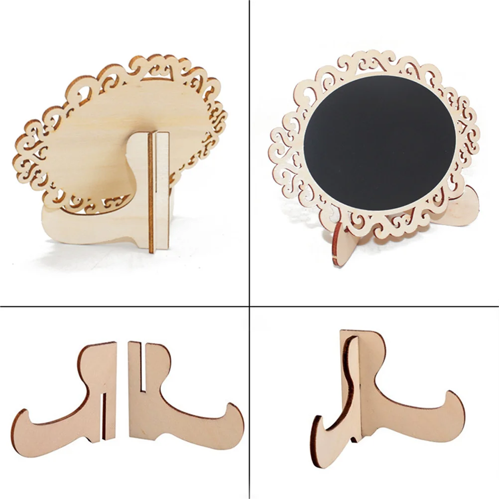 20 قطعة سبورة خشبية صغيرة السبورة حامل الرسائل الجدول رقم حفل زفاف الديكور المطبخ مكتب المنظم قابلة لإعادة الاستخدام #4